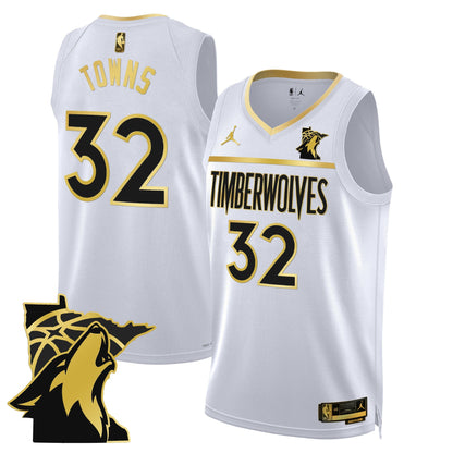 Men's Minnesota Timberwolves Swingman Jersey - Minnesota Patch - All Stitched
