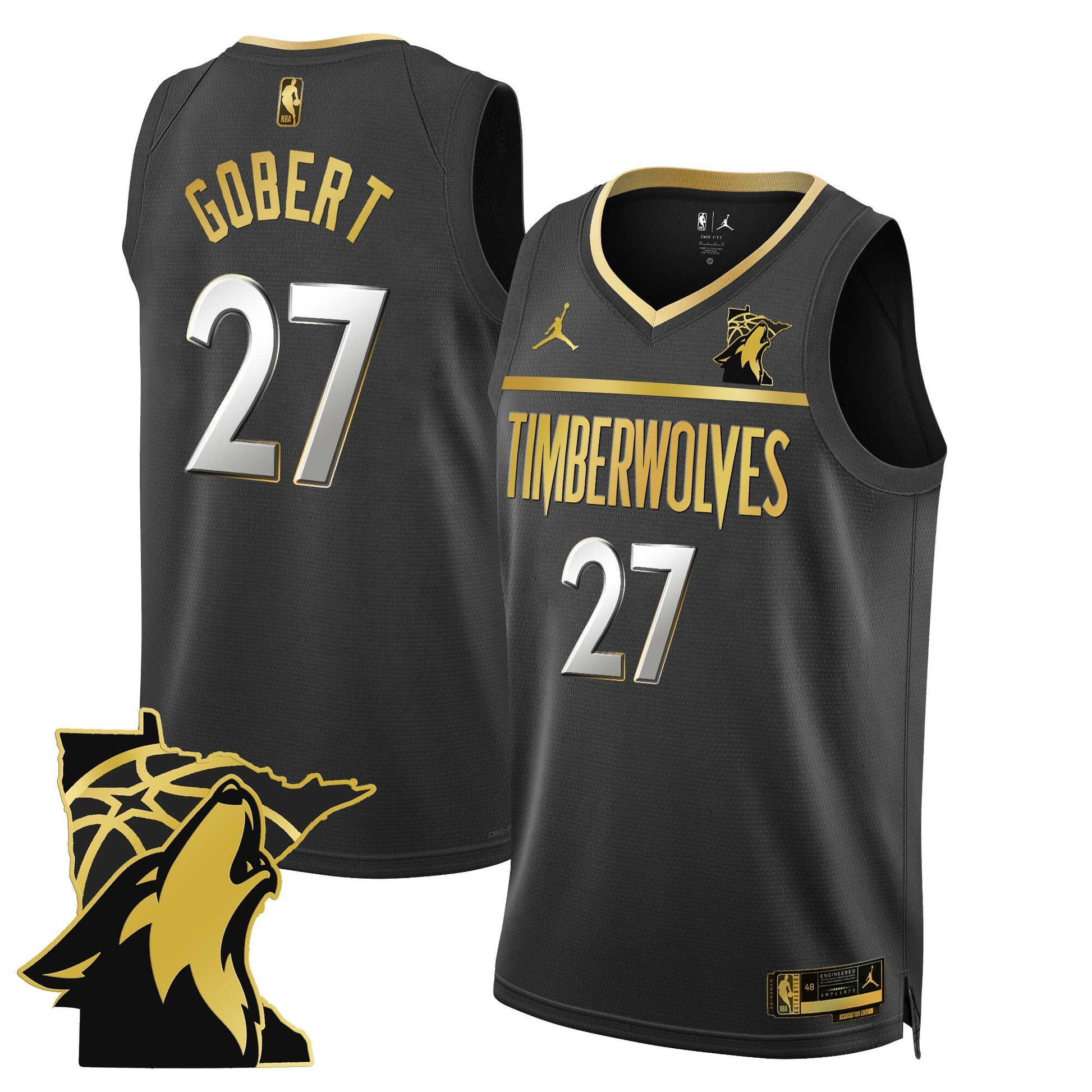 Men's Minnesota Timberwolves Swingman Jersey - Minnesota Patch - All Stitched