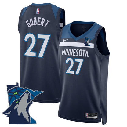 Men's Minnesota Timberwolves Swingman Jersey - Minnesota Patch - All Stitched