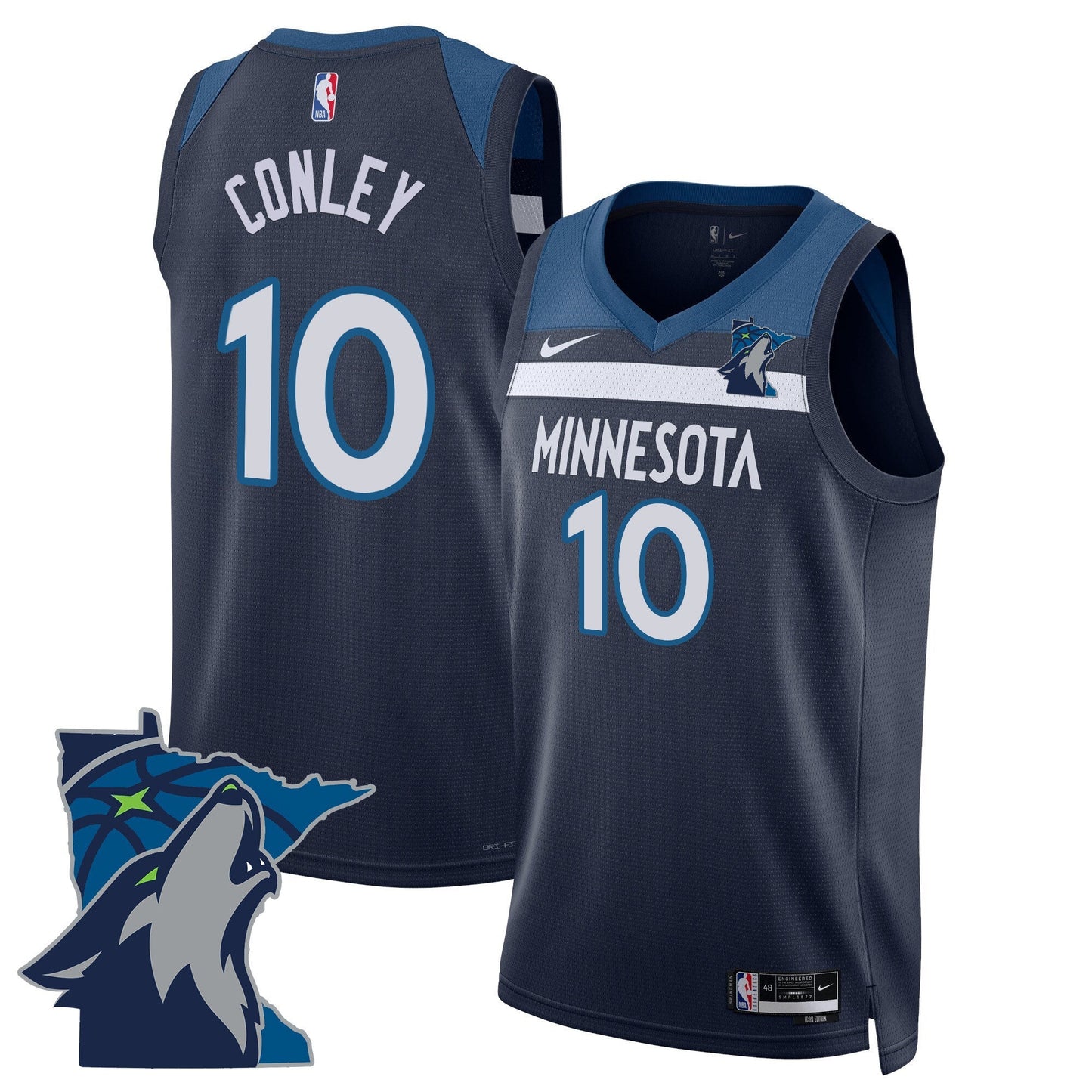 Men's Minnesota Timberwolves Swingman Jersey - Minnesota Patch - All Stitched