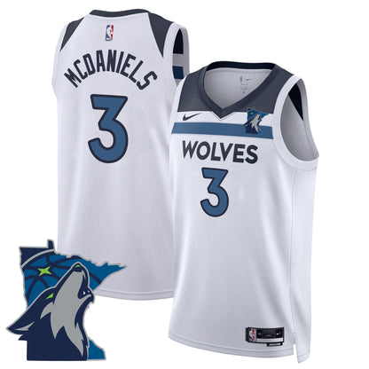 Men's Minnesota Timberwolves Swingman Jersey - Minnesota Patch - All Stitched