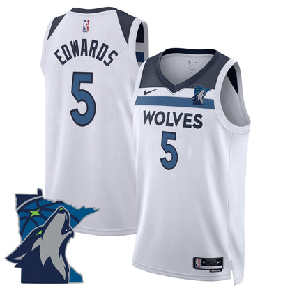 Men's Minnesota Timberwolves Swingman Jersey - Minnesota Patch - All Stitched