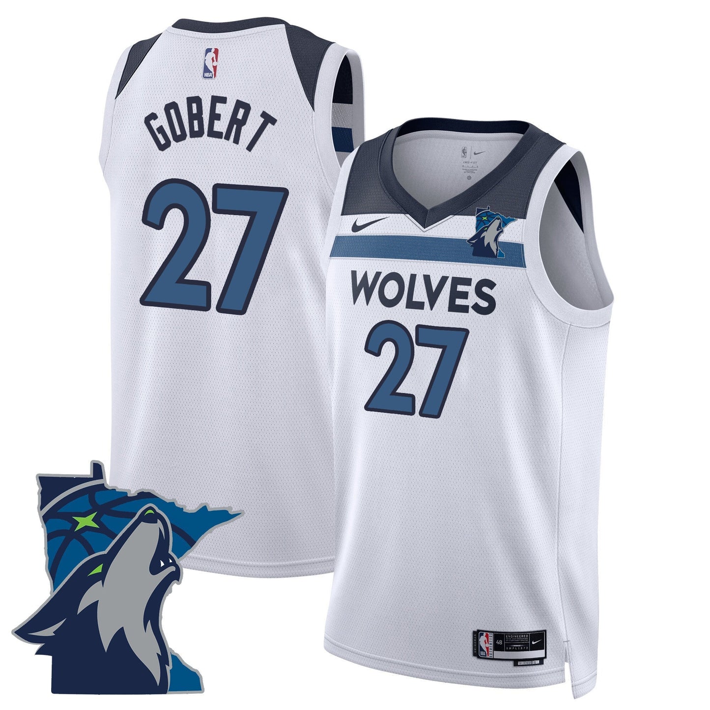 Men's Minnesota Timberwolves Swingman Jersey - Minnesota Patch - All Stitched