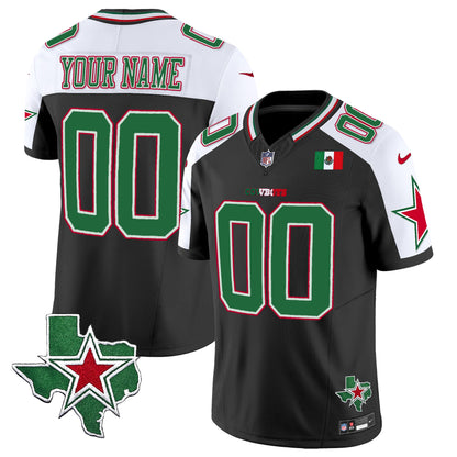 Dallas Cowboys 2025 Mexico Vapor Limited Custom Jersey - All Stitched