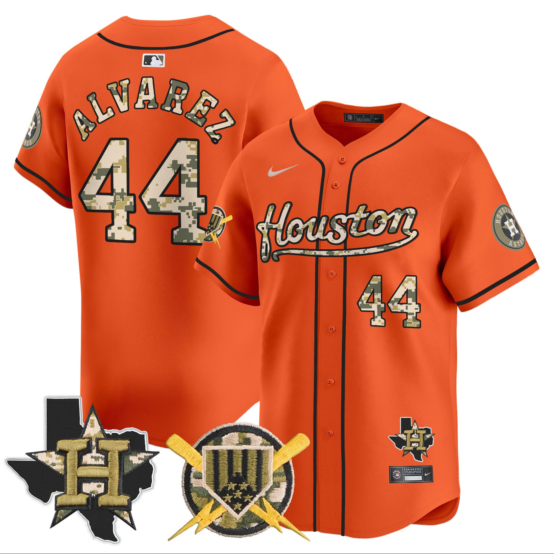 Men's Astros Armed Forces Day Vapor Premier Limited Jersey - All Stitched