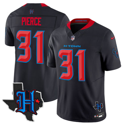 Men's Houston Texans 2024 Texas Patch Vapor Limited Jersey - All Stitched
