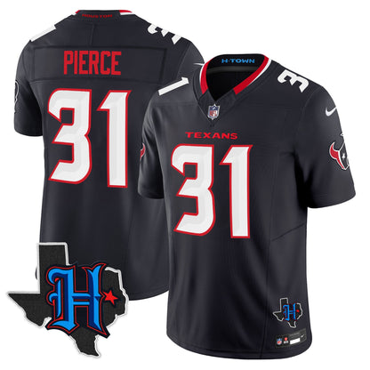 Men's Houston Texans 2024 Texas Patch Vapor Limited Jersey - All Stitched