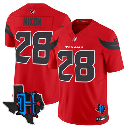 Men's Houston Texans 2024 Texas Patch Vapor Limited Jersey - All Stitched