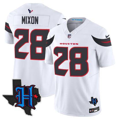 Men's Houston Texans 2024 Texas Patch Vapor Limited Jersey - All Stitched