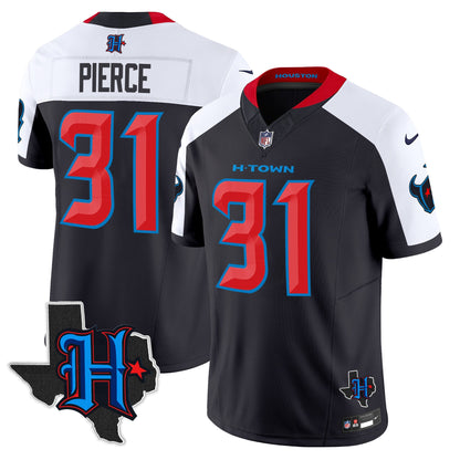 Men's Houston Texans 2024 Texas Patch Vapor Limited Jersey - All Stitched