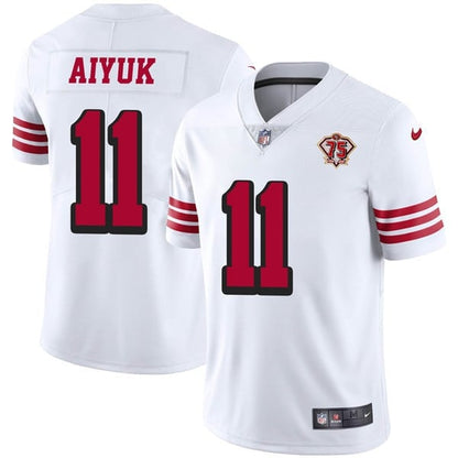 San Francisco 49Ers 75Th Anniversary Color Rush Jersey – All Stitched