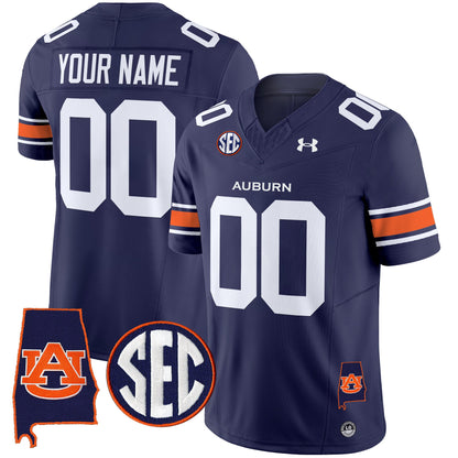 Auburn Tigers 2024 Alabama Patch Vapor Limited Custom Jersey - All Stitched