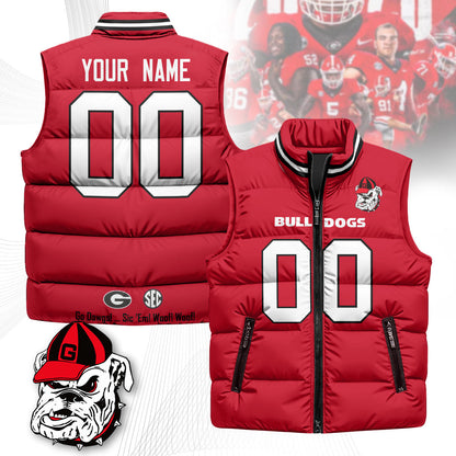 Georgia Bulldogs Unisex Puffer Vest