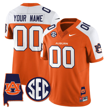 Auburn Tigers Alabama Patch Vapor Limited Custom Jersey - All Stitched