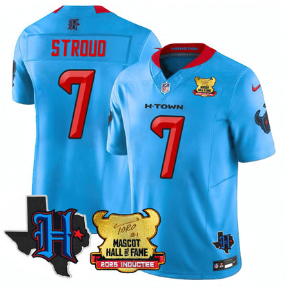Houston Texans 2025 Mascot Hall Of Fame Jersey - All Stitched