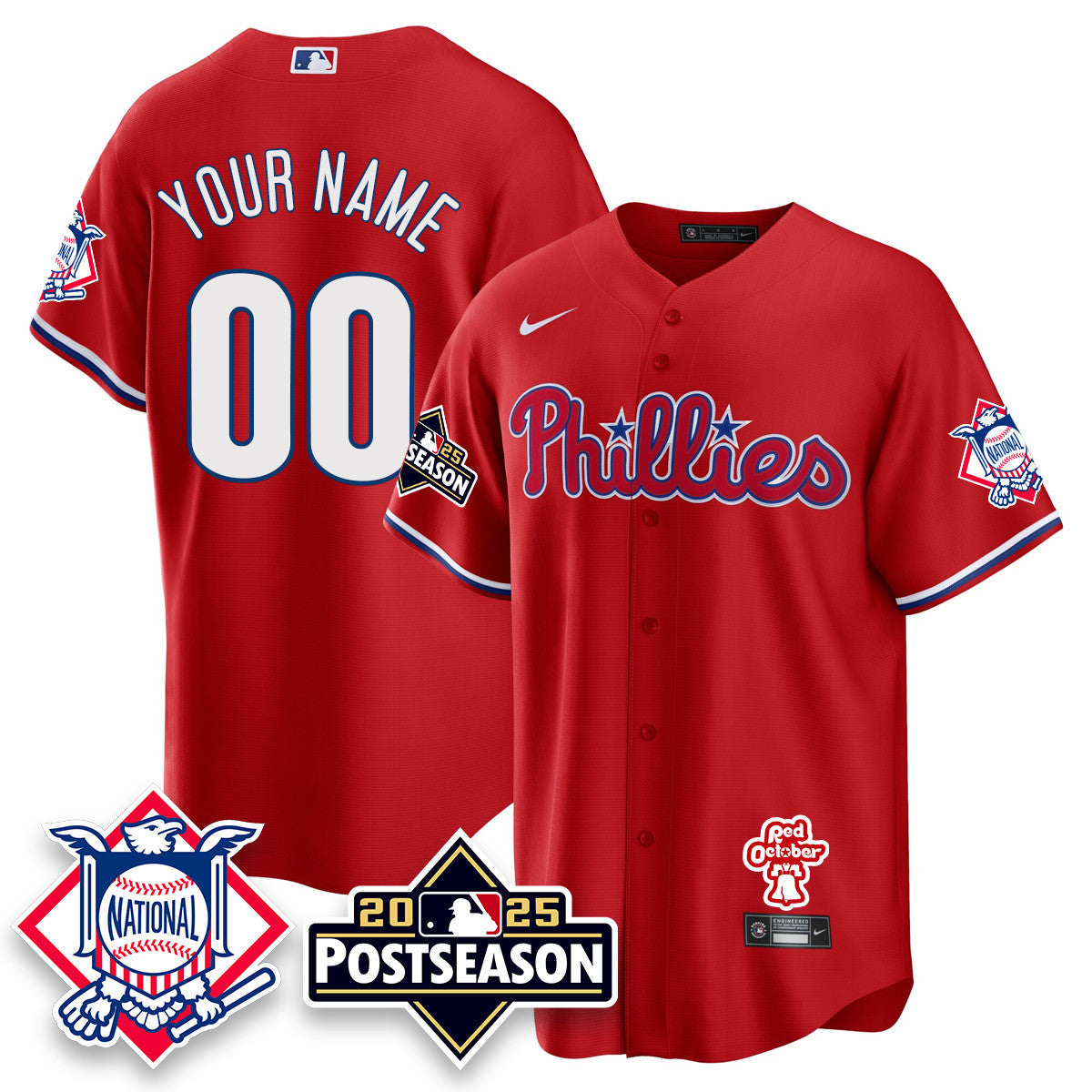 PHI 2025 Postseason Custom Jersey - All Stitched