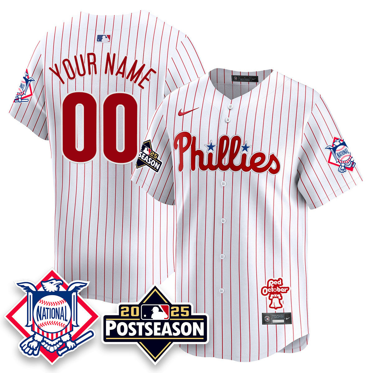 PHI 2025 Postseason Custom Jersey - All Stitched