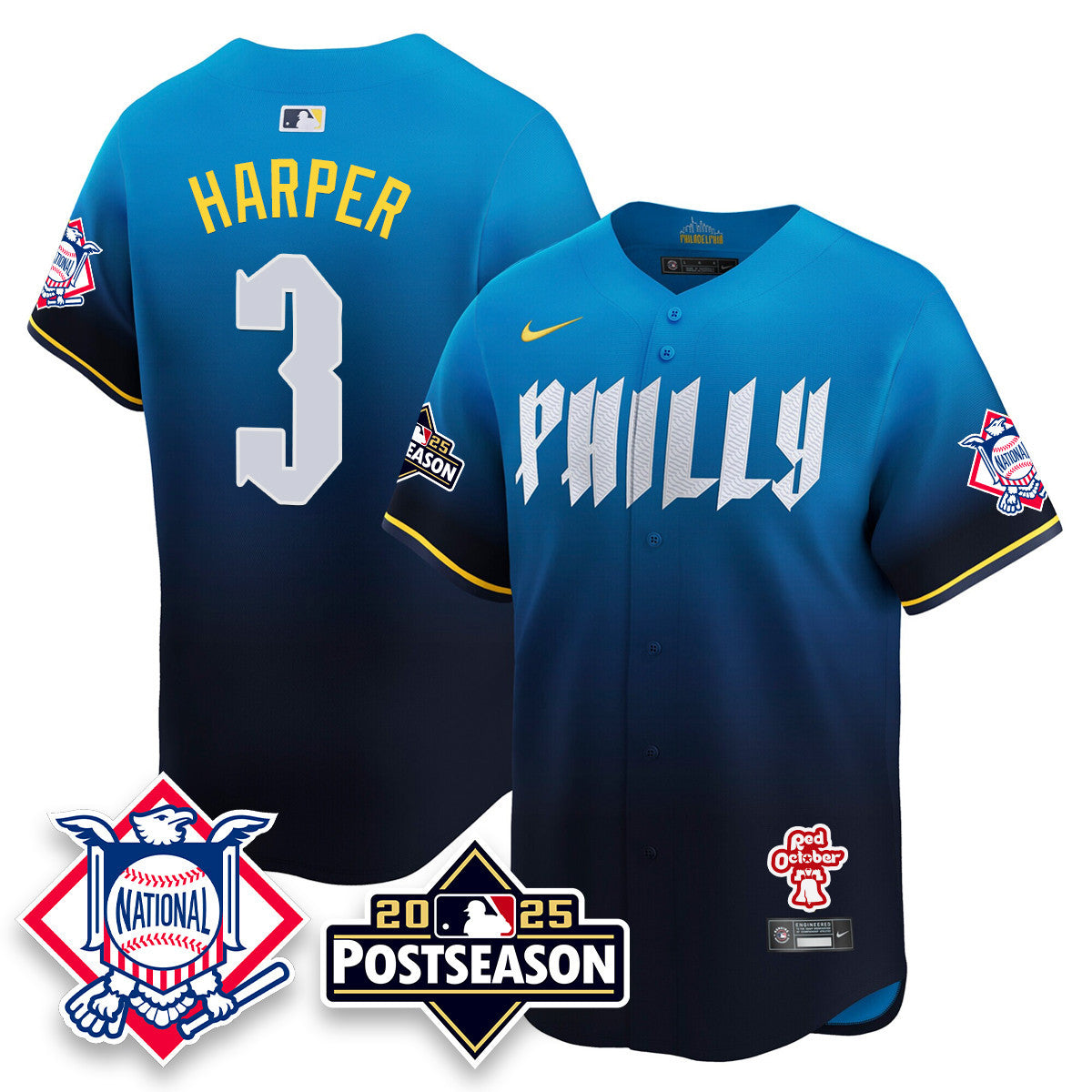 Men's Philadelphia Phillies 2025 Postseason Jersey - All Stitched