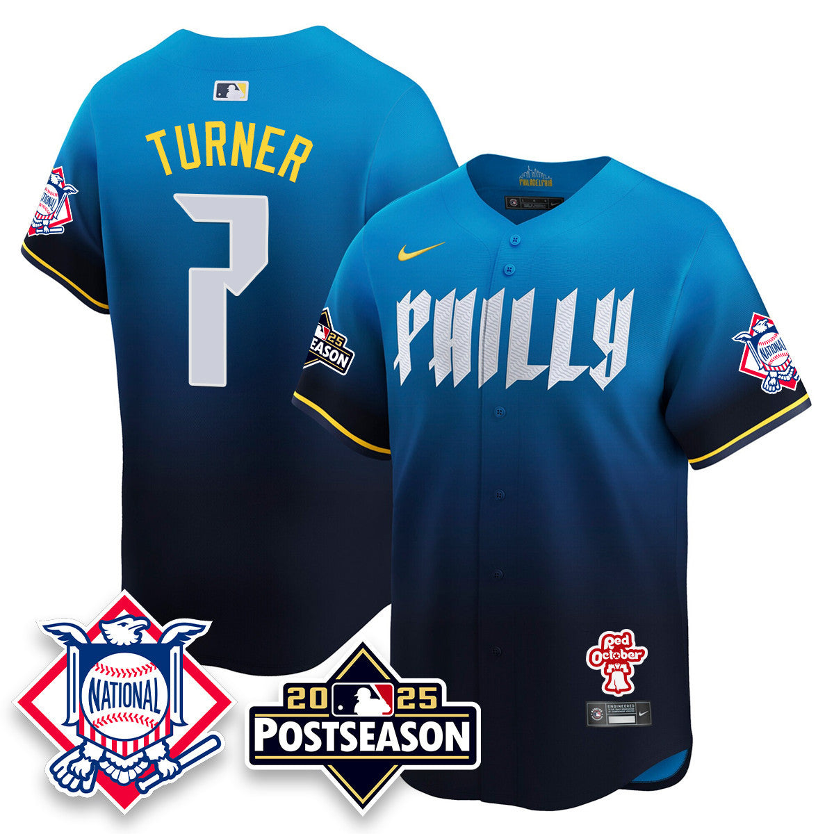 Men's Philadelphia Phillies 2025 Postseason Jersey - All Stitched