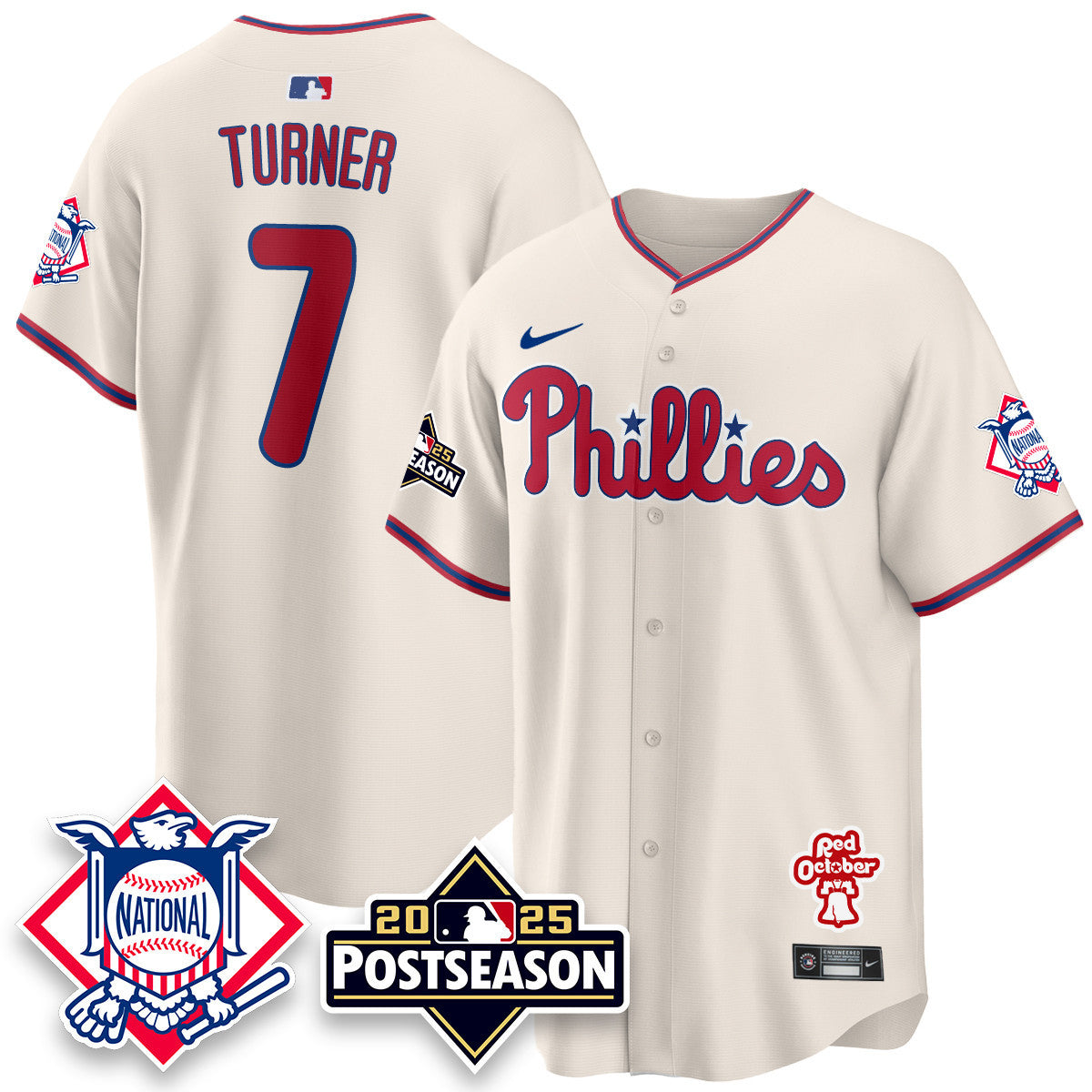 Men's Philadelphia Phillies 2025 Postseason Jersey - All Stitched