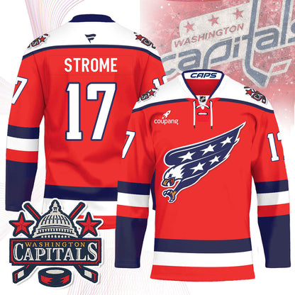 Washington Capitals Screaming Eagle Hockey Jersey - All Stitched