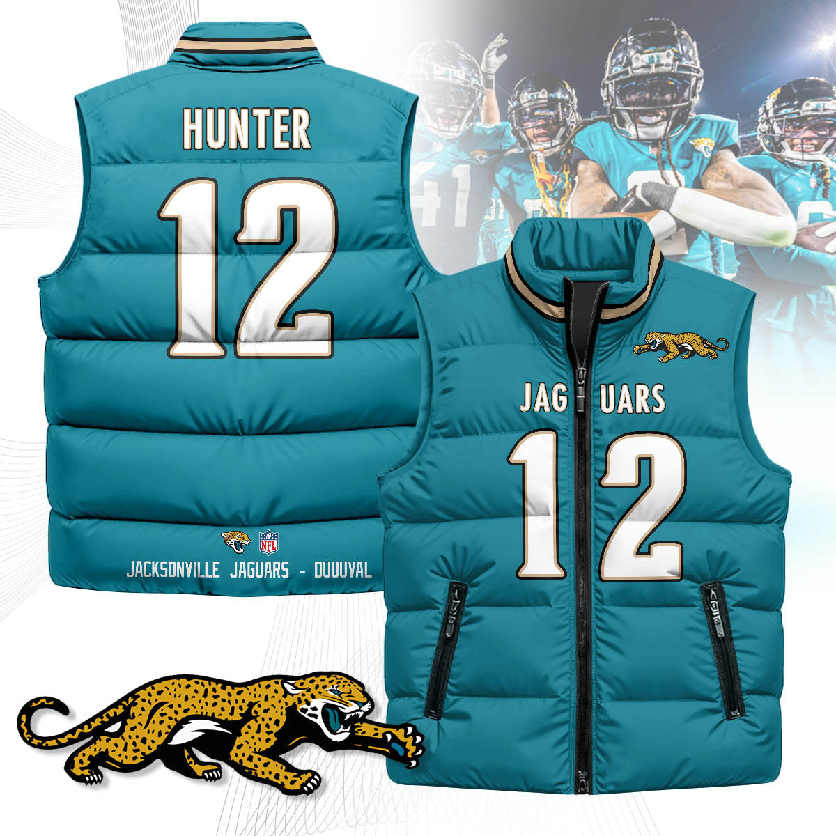 Jacksonville Jaguars Unisex Puffer Vest