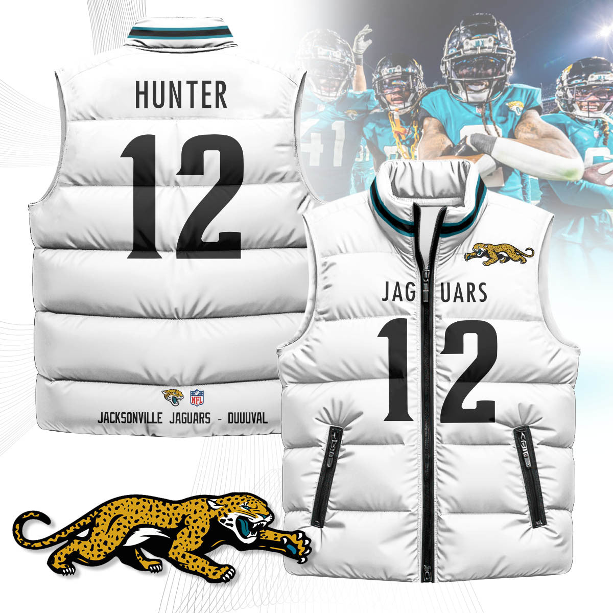 Jacksonville Jaguars Unisex Puffer Vest