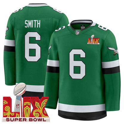 Eagles Kelly Green Hockey Premium Jersey V2 - All Stitched