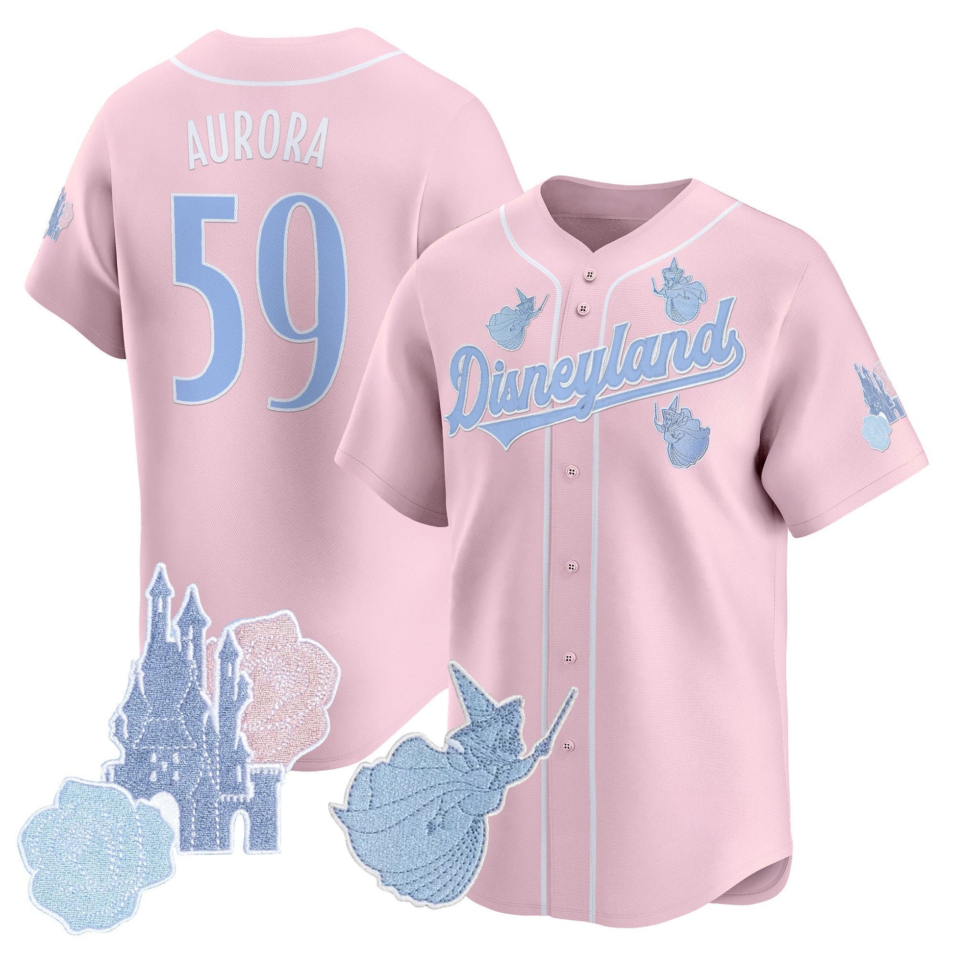 Disneyland Vapor Baseball Jersey - All Stitched
