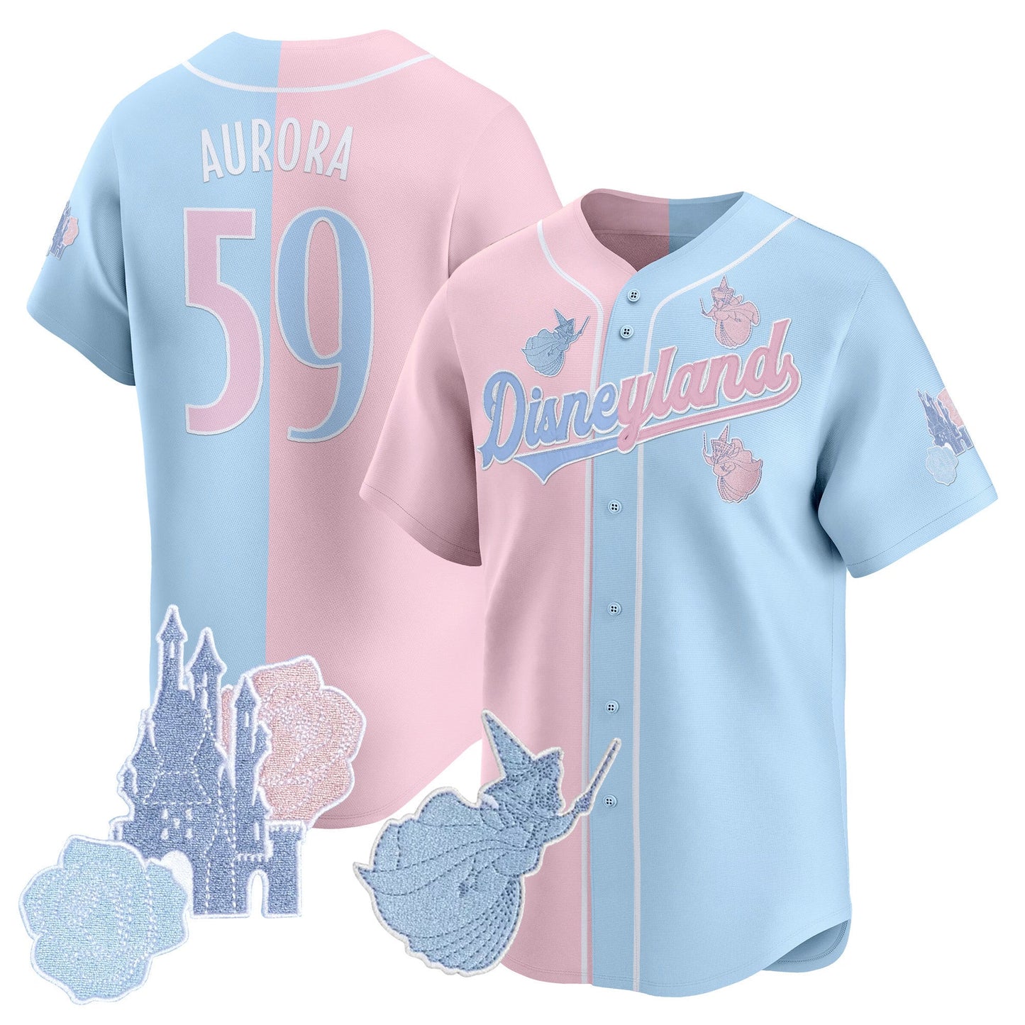 Disneyland Vapor Baseball Jersey - All Stitched