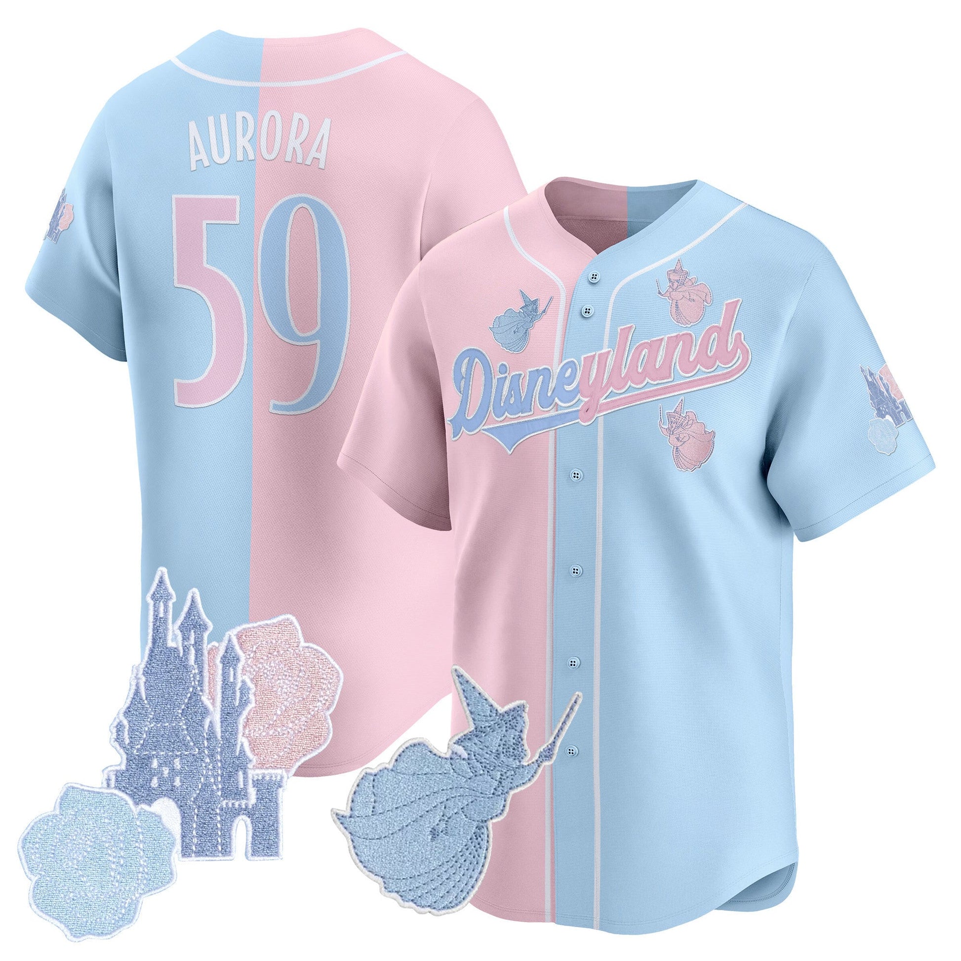 Disneyland Vapor Baseball Jersey - All Stitched