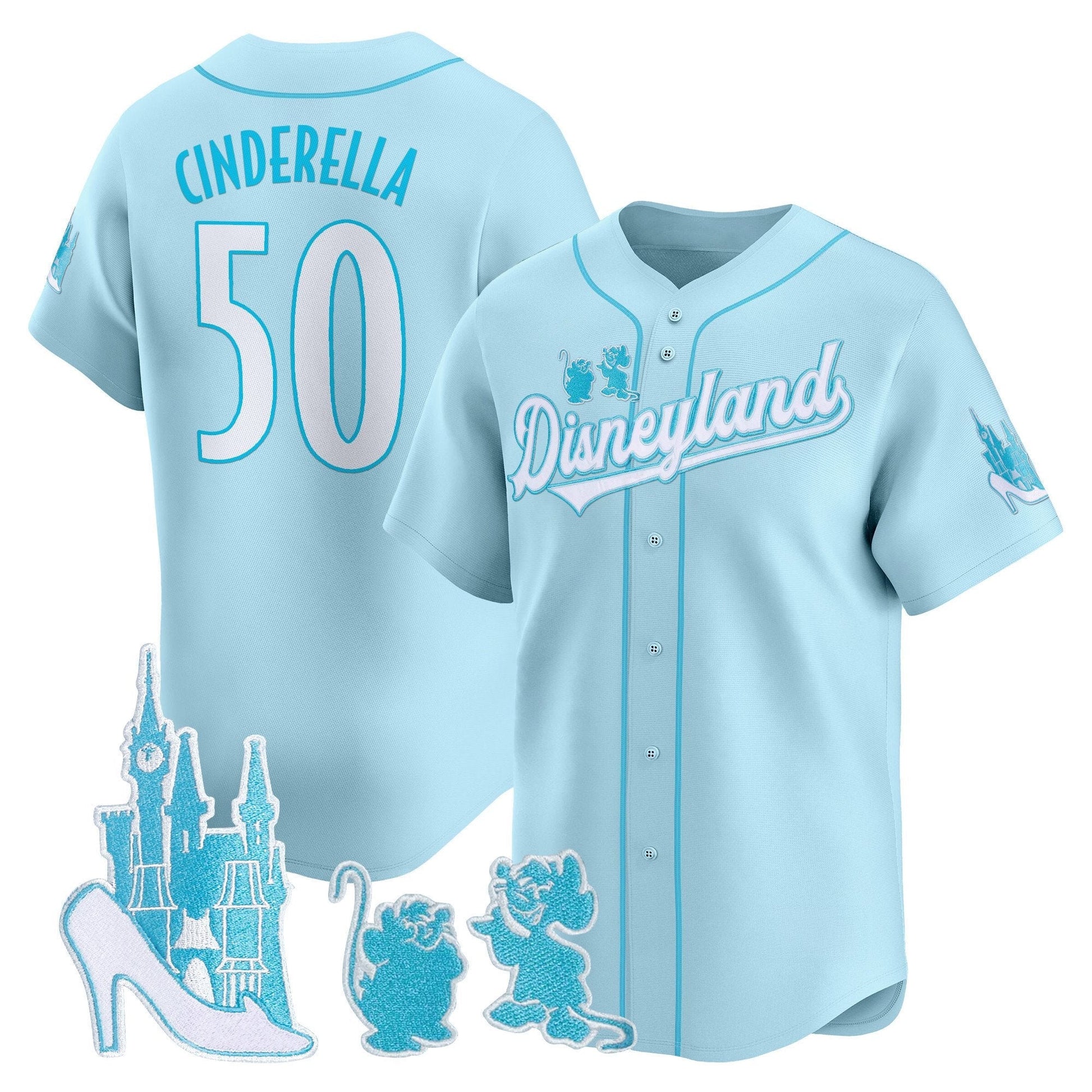 Disneyland Vapor Baseball Jersey - All Stitched