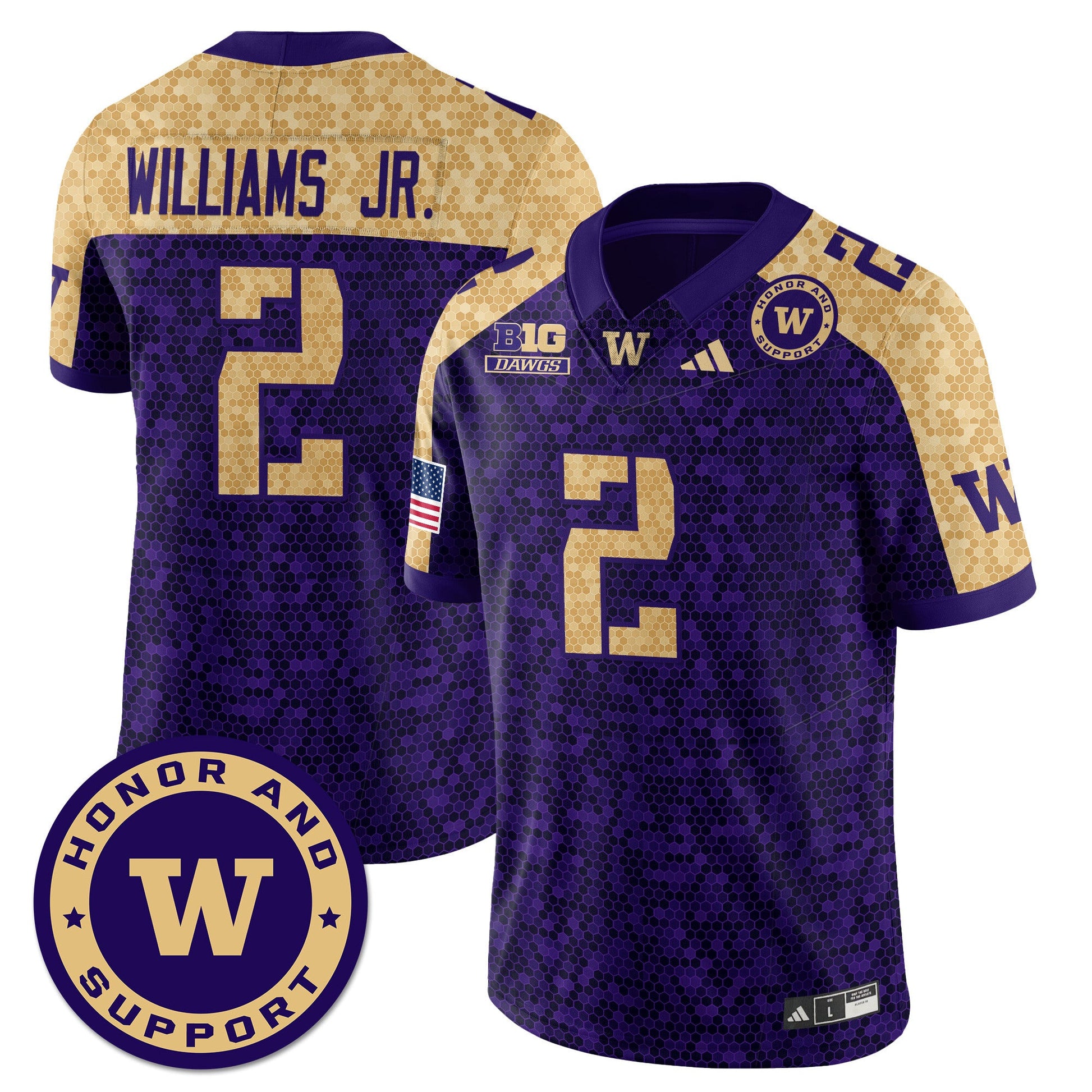 Washington Football Honor and Support Uniform - All Stitched