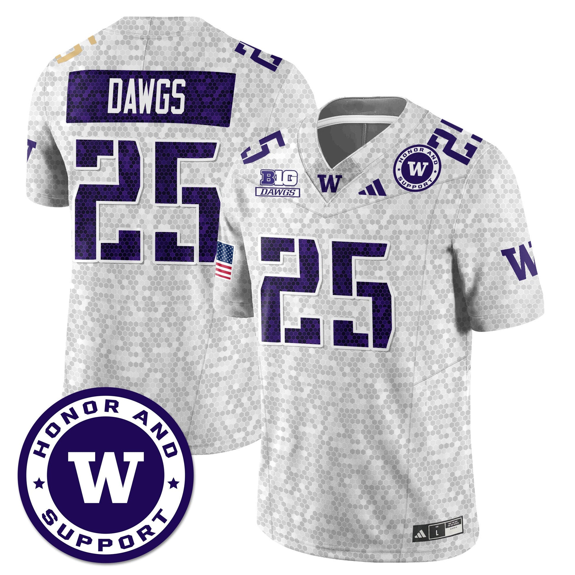 Washington Football Honor and Support Uniform - All Stitched