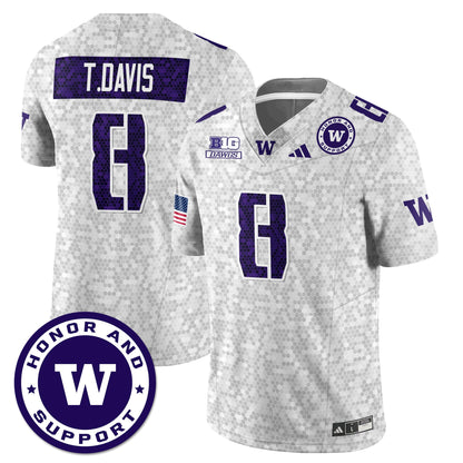 Washington Football Honor and Support Uniform - All Stitched