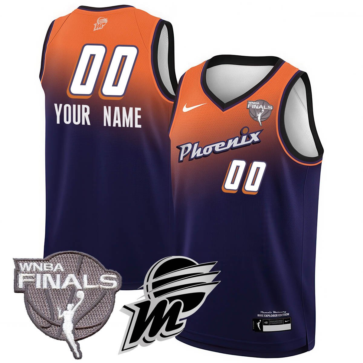 Custom Phoenix Mercury 2025 WNBA Finals Jersey - All Stitched