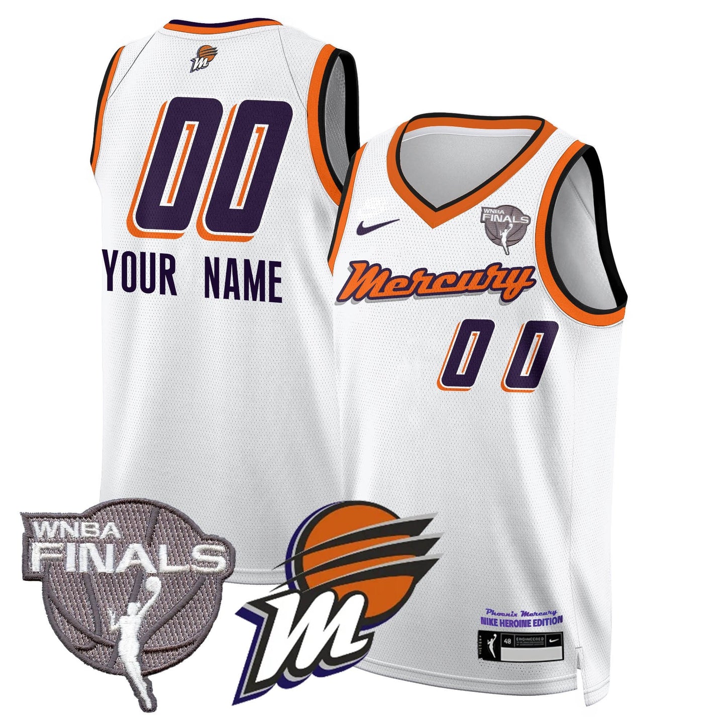 Custom Phoenix Mercury 2025 WNBA Finals Jersey - All Stitched