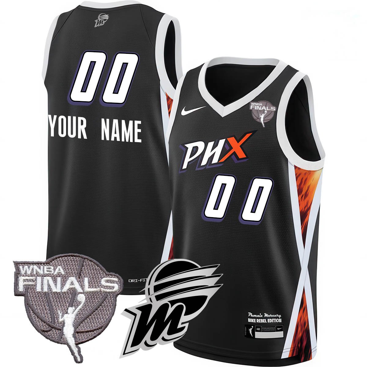 Custom Phoenix Mercury 2025 WNBA Finals Jersey - All Stitched