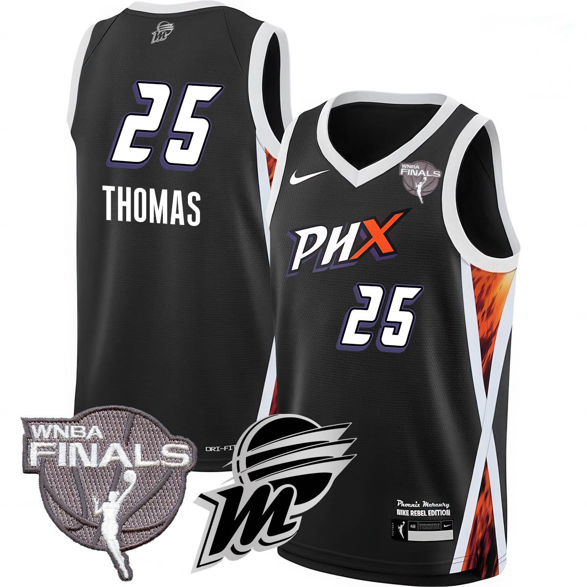 Phoenix Mercury 2025 WNBA Finals Jersey - All Stitched
