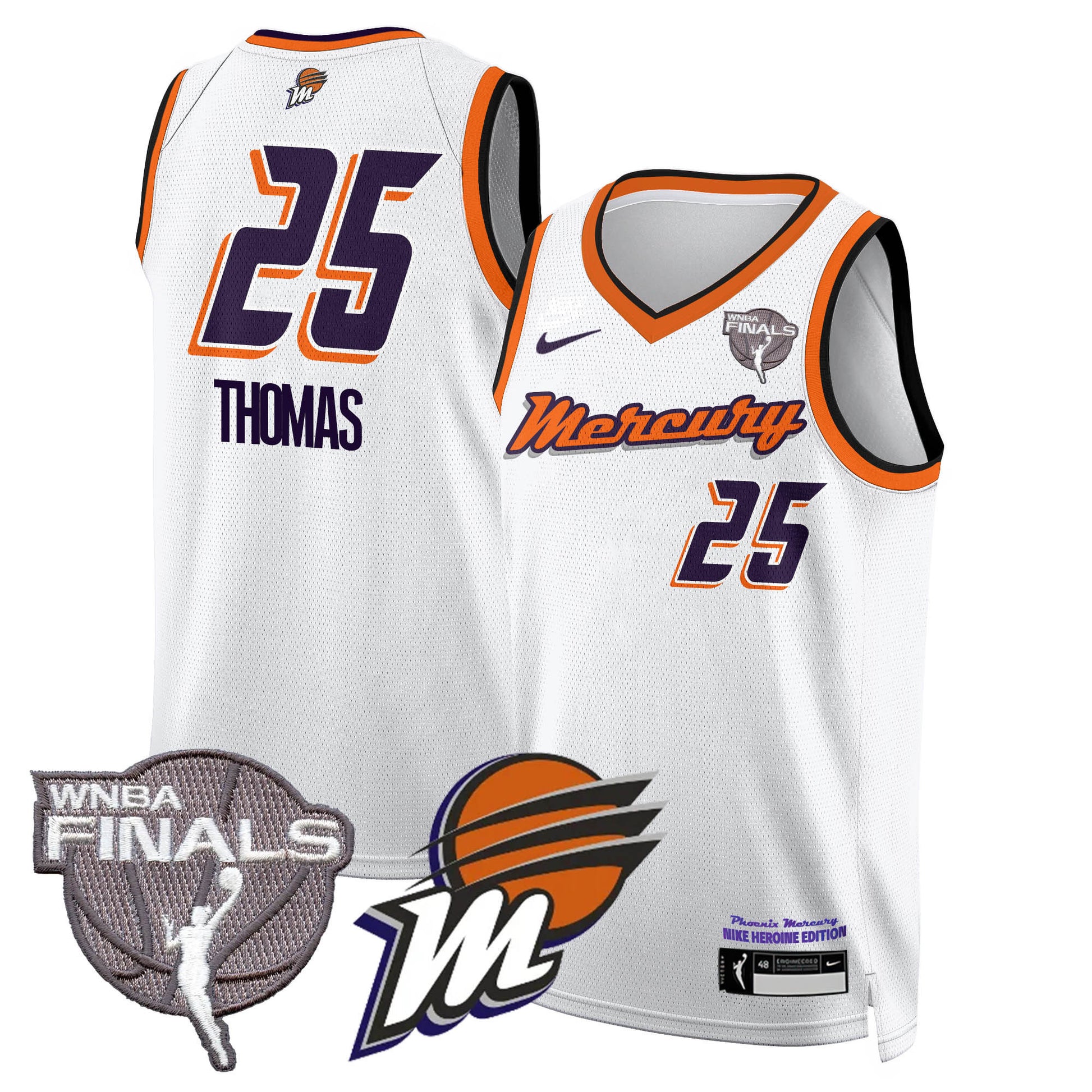 Phoenix Mercury 2025 WNBA Finals Jersey - All Stitched