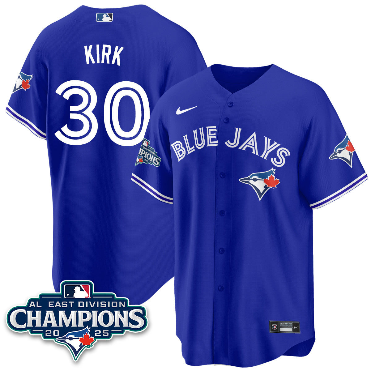 Toronto Blue Jays AL East Division Champions Jersey - All Stitched