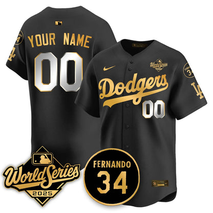 Custom Los Angeles Dodgers 2025 National League Champions Jersey - All Stitched