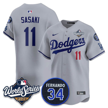 LAD 2025 World Series Champions Jersey N1 - All Stitched