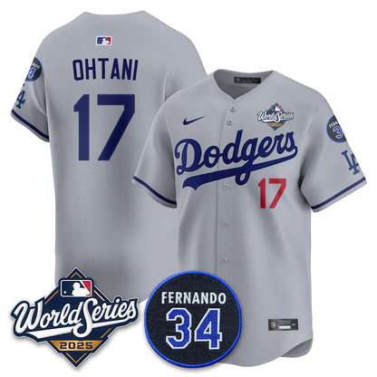 Los Angeles Dodgers 2025 National League Champions Jersey - All Stitched