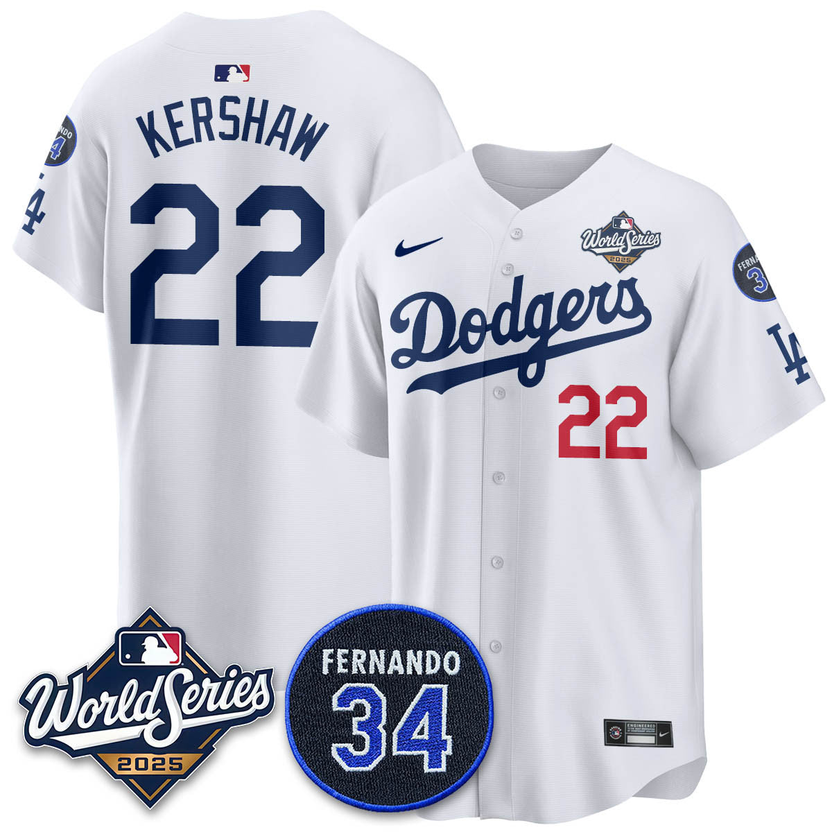 LAD 2025 World Series Champions Jersey N1 - All Stitched