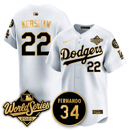 Los Angeles Dodgers 2025 National League Champions Jersey - All Stitched