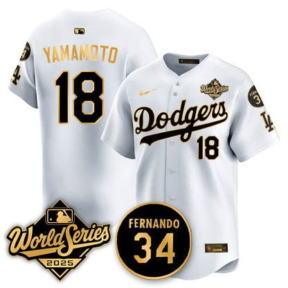 LAD 2025 World Series Champions Jersey N1 - All Stitched