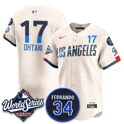 LAD 2025 World Series Champions Jersey N1 - All Stitched