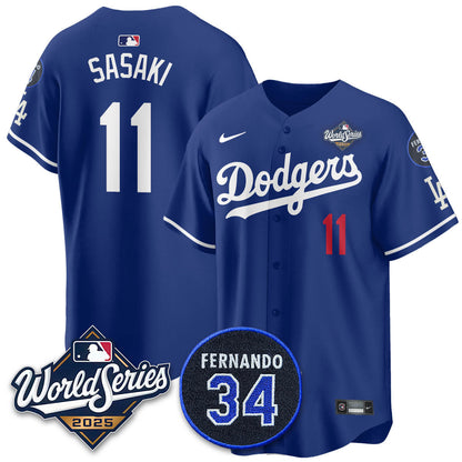 LAD 2025 World Series Champions Jersey N1 - All Stitched