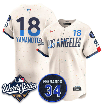 LAD 2025 World Series Champions Jersey N1 - All Stitched